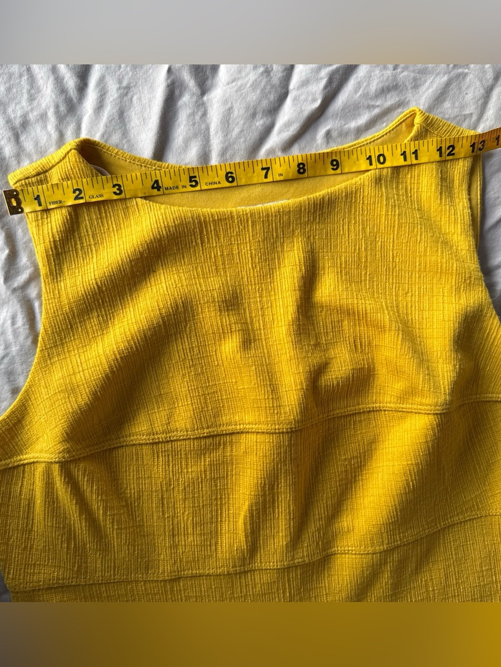 Enfocus Studio Yellow Fit & Flare Sleeveless Knee Dress Round Neck Women Size 6 - Picture 6 of 8